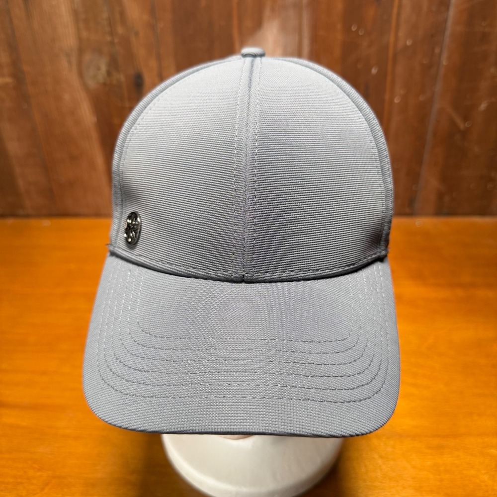 Gaiam Baseball Hat Unisex OS Grey Perforated Performance Adjustable Strapback - Picture 2 of 10